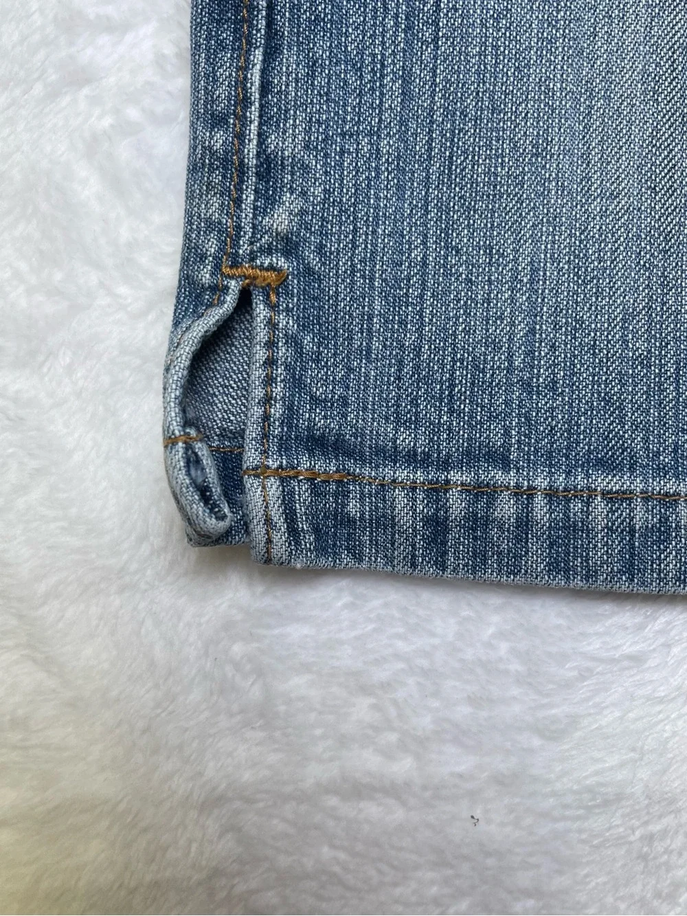VF Jeanswear Girls 7R Blue Denim Jeans with Front Pocket Detail Y2K Flare Leg